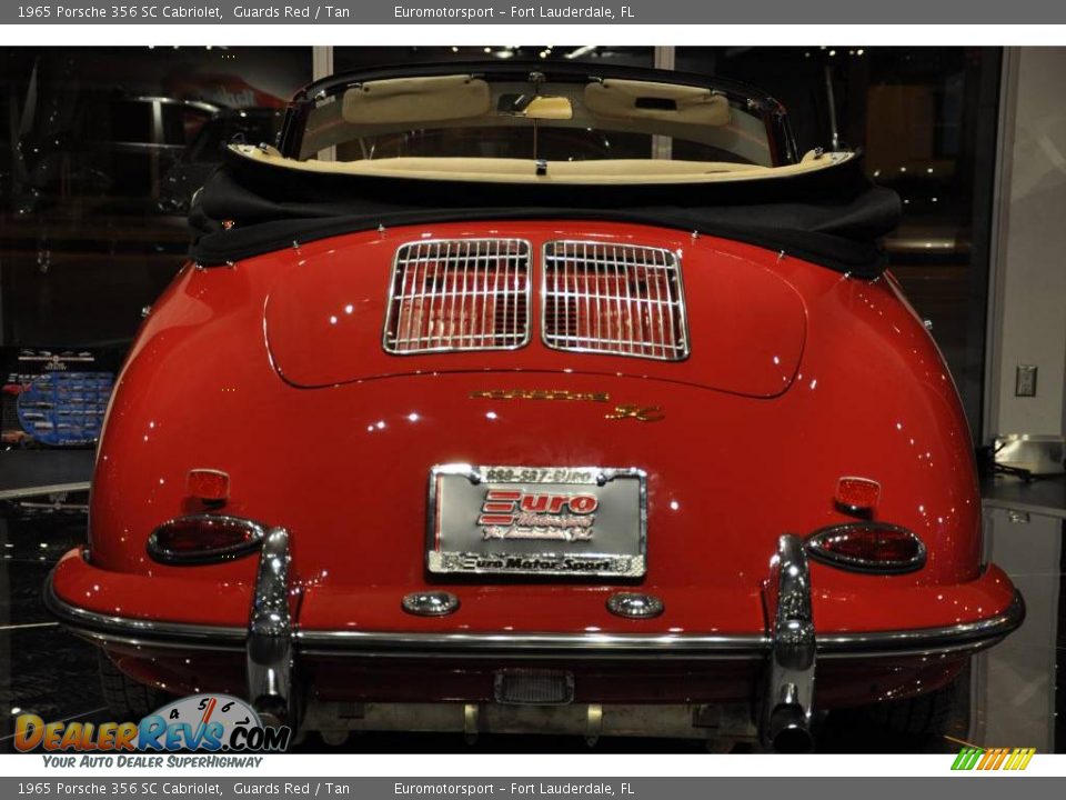 1965 Porsche 356 SC Cabriolet Guards Red / Tan Photo #51