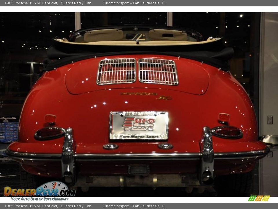 1965 Porsche 356 SC Cabriolet Guards Red / Tan Photo #52
