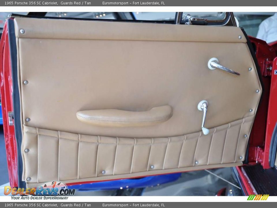 1965 Porsche 356 SC Cabriolet Guards Red / Tan Photo #53