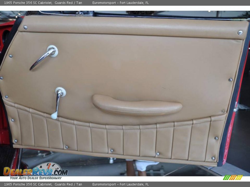 1965 Porsche 356 SC Cabriolet Guards Red / Tan Photo #57