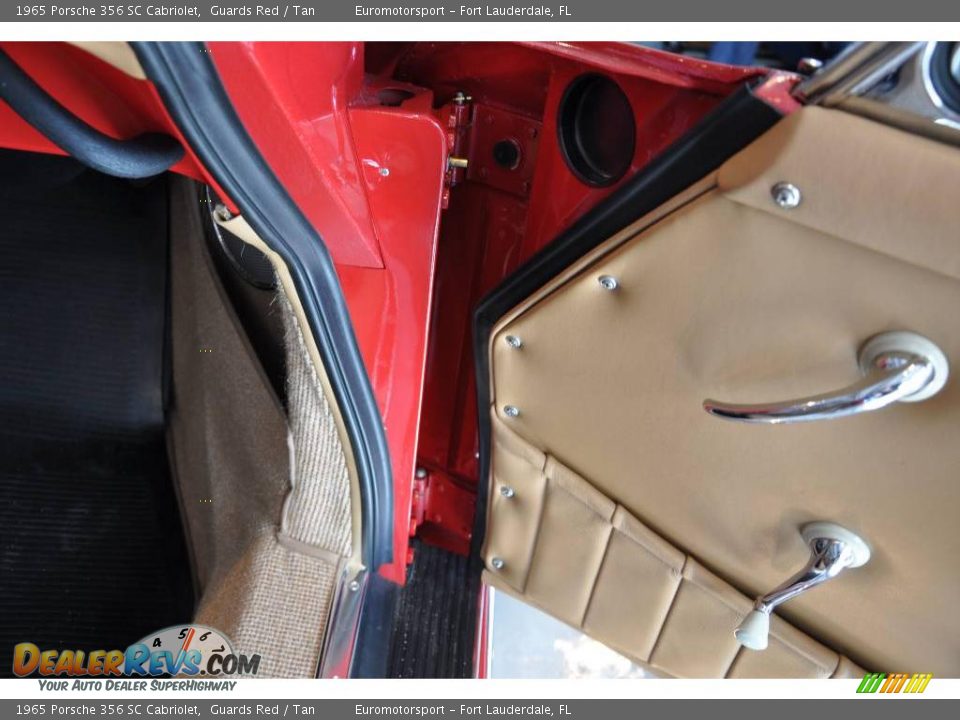 1965 Porsche 356 SC Cabriolet Guards Red / Tan Photo #58
