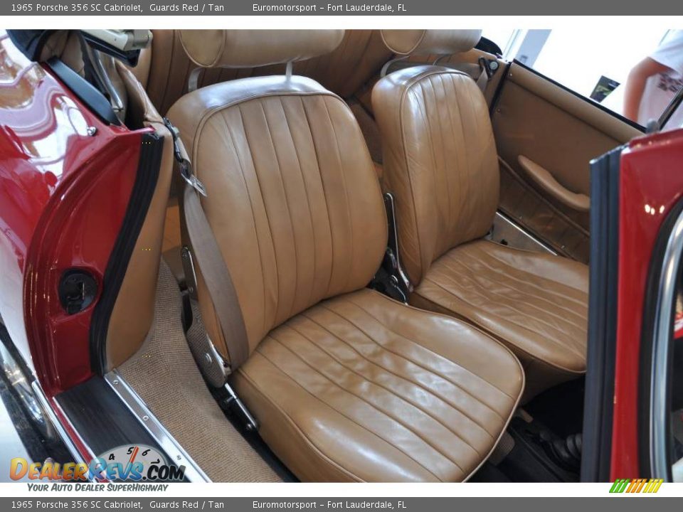 1965 Porsche 356 SC Cabriolet Guards Red / Tan Photo #60