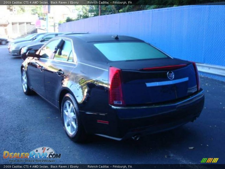 2009 Cadillac CTS 4 AWD Sedan Black Raven / Ebony Photo #3