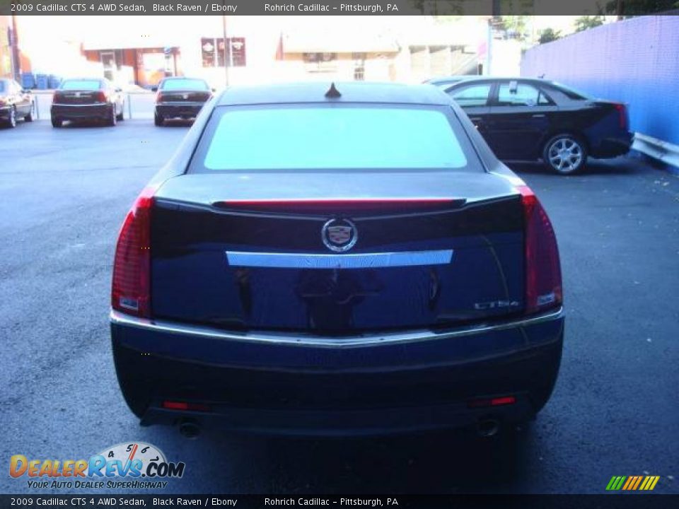 2009 Cadillac CTS 4 AWD Sedan Black Raven / Ebony Photo #4