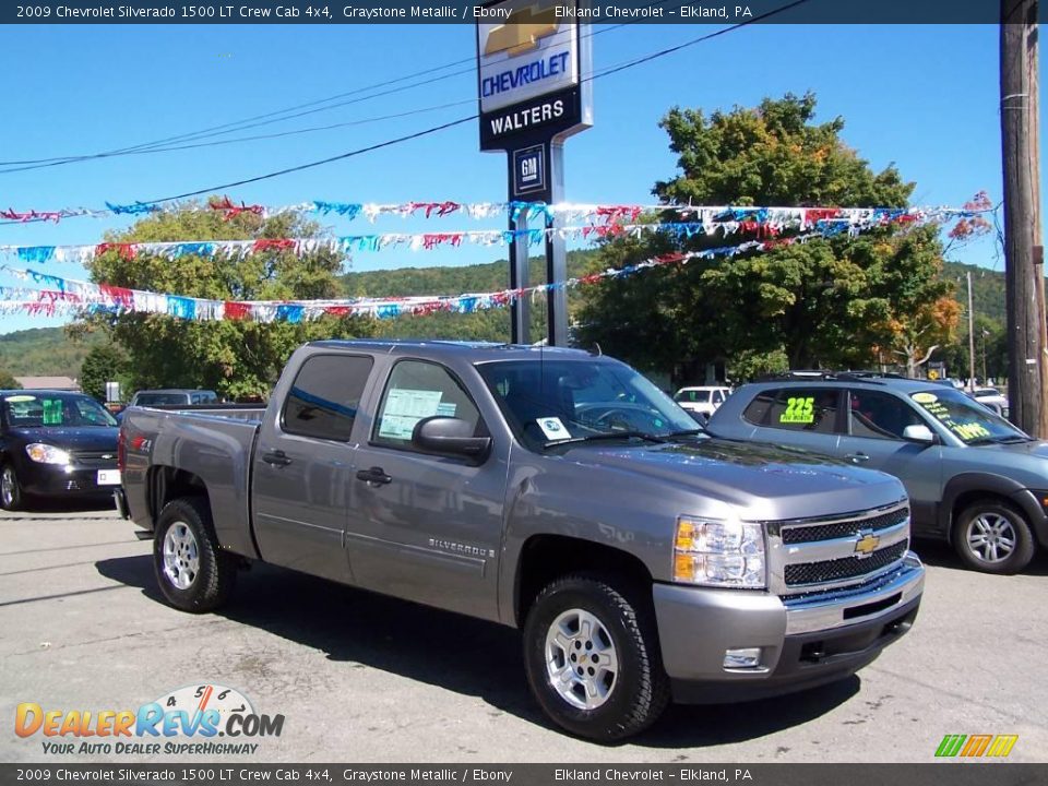 2009 Chevrolet Silverado 1500 LT Crew Cab 4x4 Graystone Metallic / Ebony Photo #2