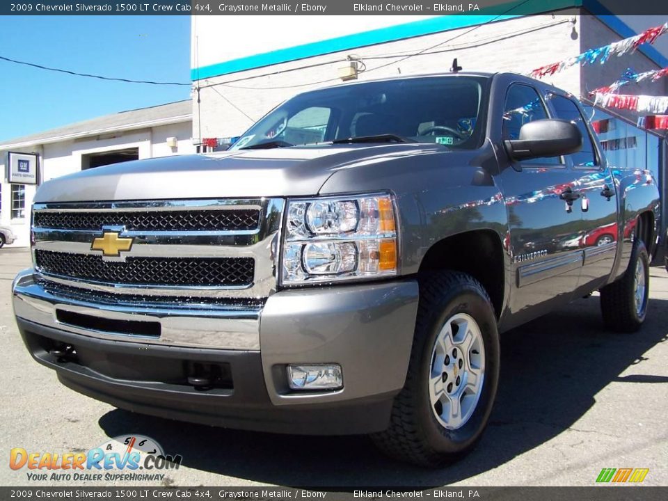 2009 Chevrolet Silverado 1500 LT Crew Cab 4x4 Graystone Metallic / Ebony Photo #4