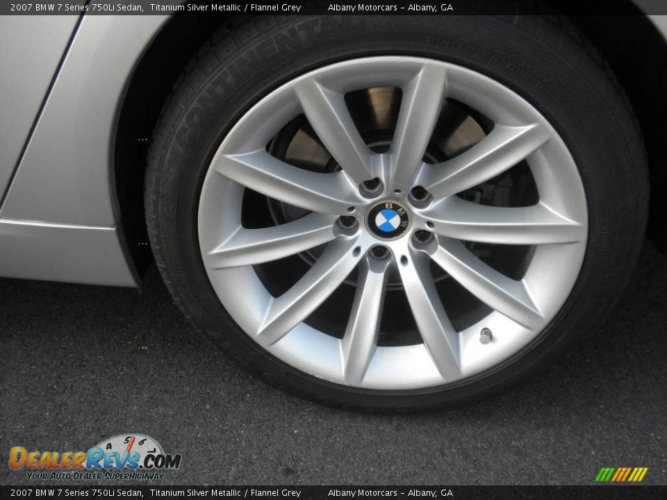 2007 BMW 7 Series 750Li Sedan Titanium Silver Metallic / Flannel Grey Photo #5