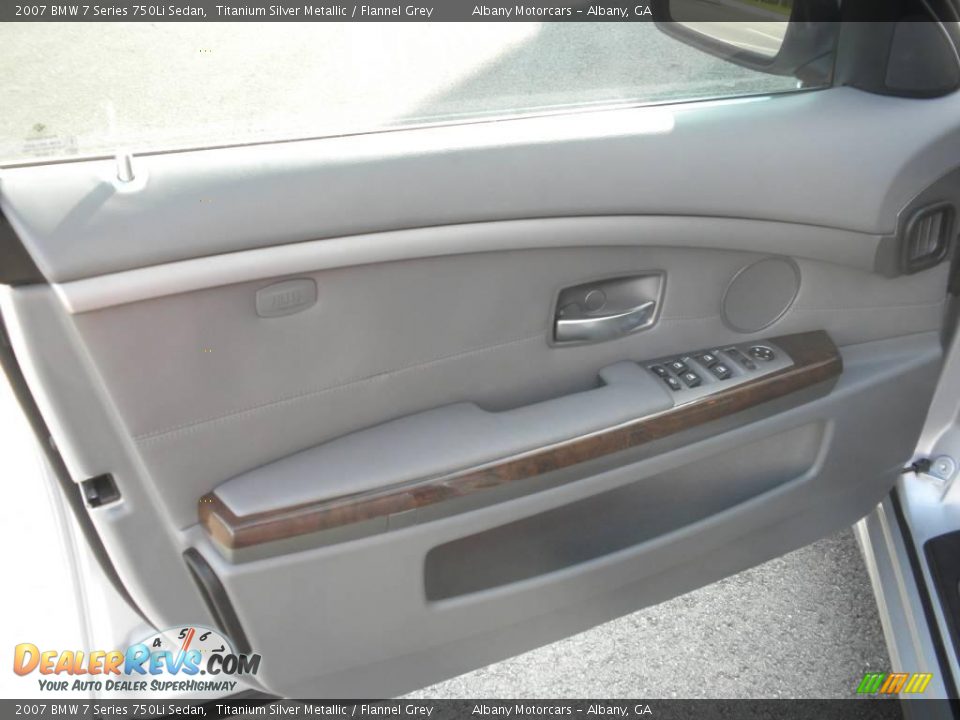 2007 BMW 7 Series 750Li Sedan Titanium Silver Metallic / Flannel Grey Photo #7