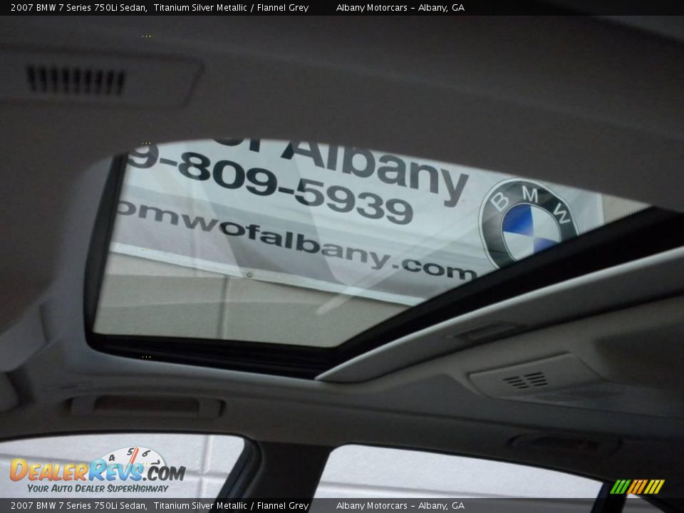 2007 BMW 7 Series 750Li Sedan Titanium Silver Metallic / Flannel Grey Photo #8