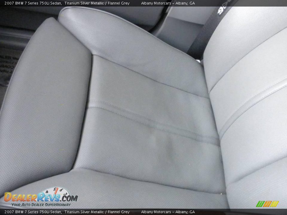 2007 BMW 7 Series 750Li Sedan Titanium Silver Metallic / Flannel Grey Photo #10