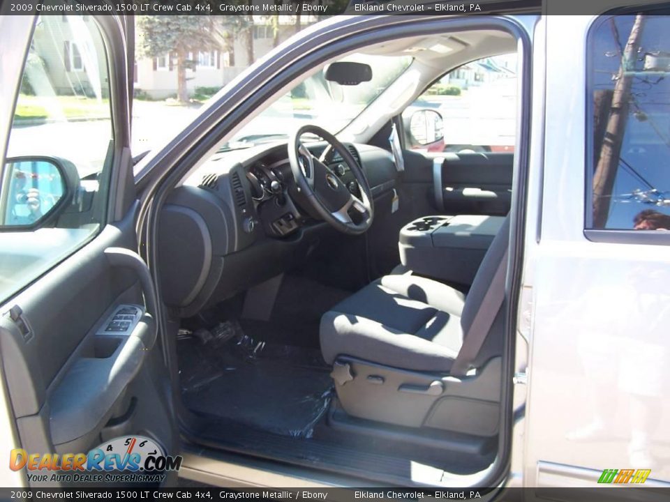2009 Chevrolet Silverado 1500 LT Crew Cab 4x4 Graystone Metallic / Ebony Photo #15