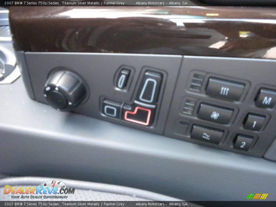 2007 BMW 7 Series 750Li Sedan Titanium Silver Metallic / Flannel Grey Photo #14