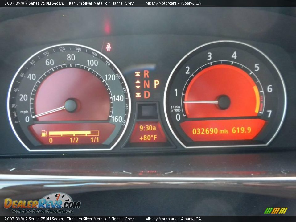 2007 BMW 7 Series 750Li Sedan Titanium Silver Metallic / Flannel Grey Photo #16