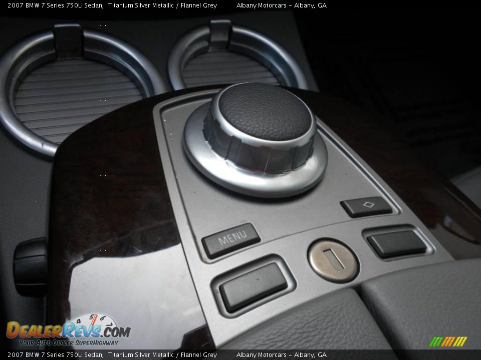 2007 BMW 7 Series 750Li Sedan Titanium Silver Metallic / Flannel Grey Photo #18