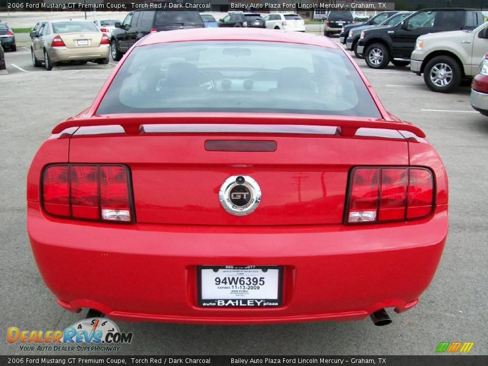 2006 Ford Mustang GT Premium Coupe Torch Red / Dark Charcoal Photo #5