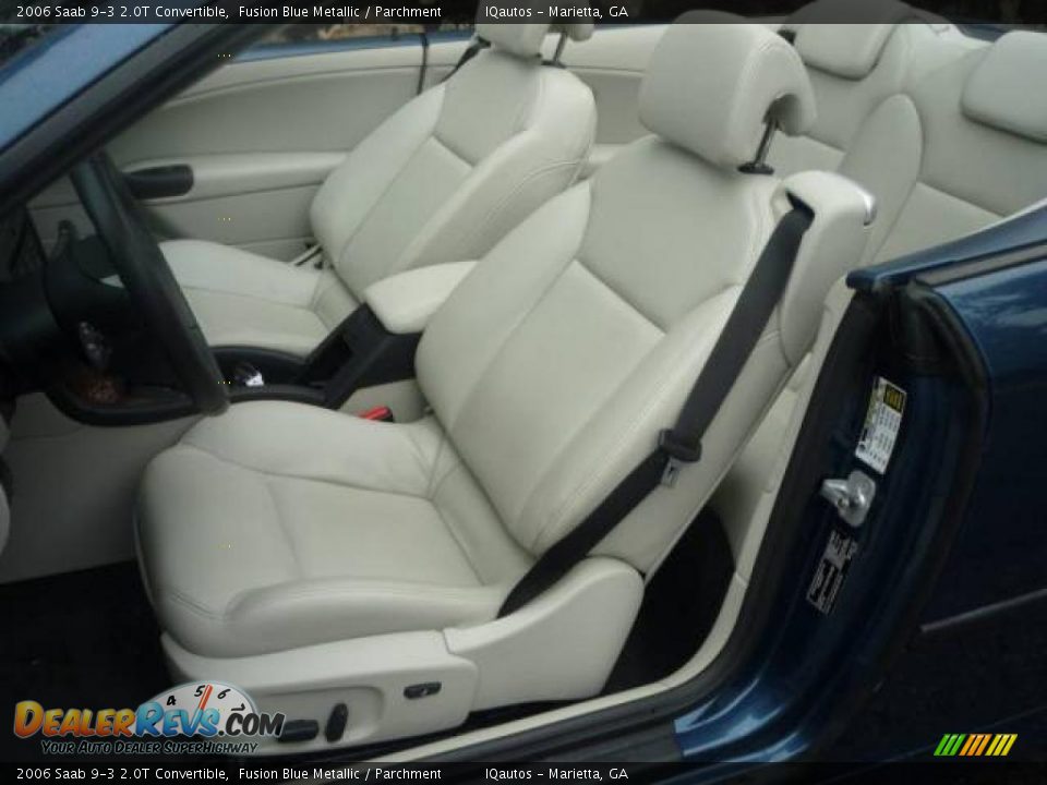 2006 Saab 9-3 2.0T Convertible Fusion Blue Metallic / Parchment Photo #7