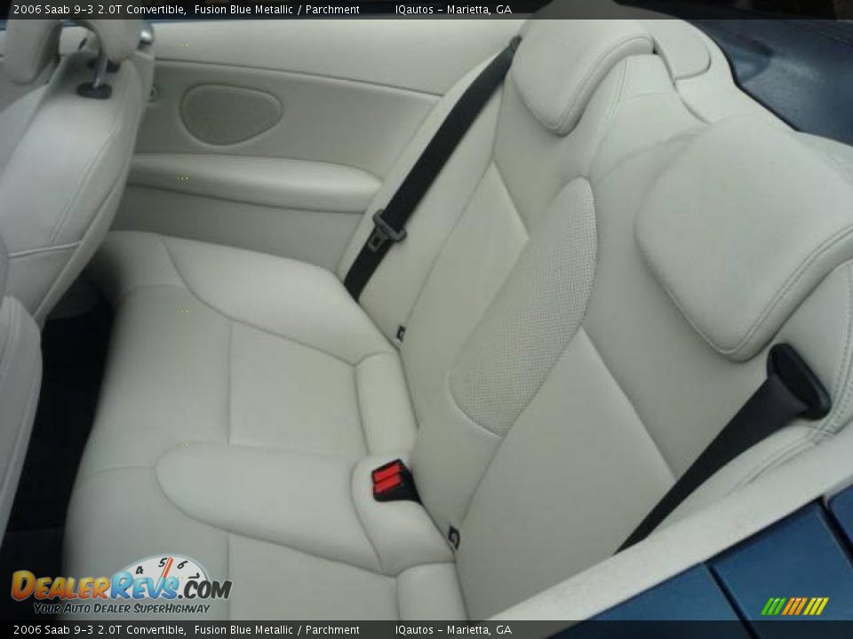 2006 Saab 9-3 2.0T Convertible Fusion Blue Metallic / Parchment Photo #9