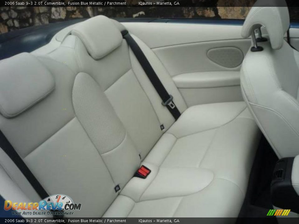 2006 Saab 9-3 2.0T Convertible Fusion Blue Metallic / Parchment Photo #10