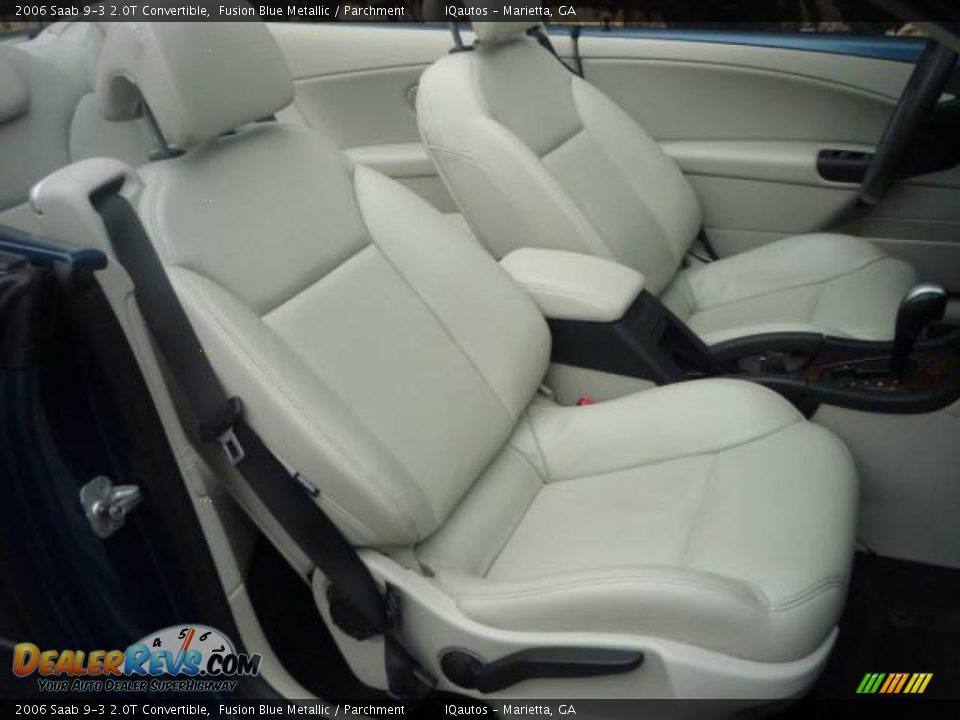 2006 Saab 9-3 2.0T Convertible Fusion Blue Metallic / Parchment Photo #21