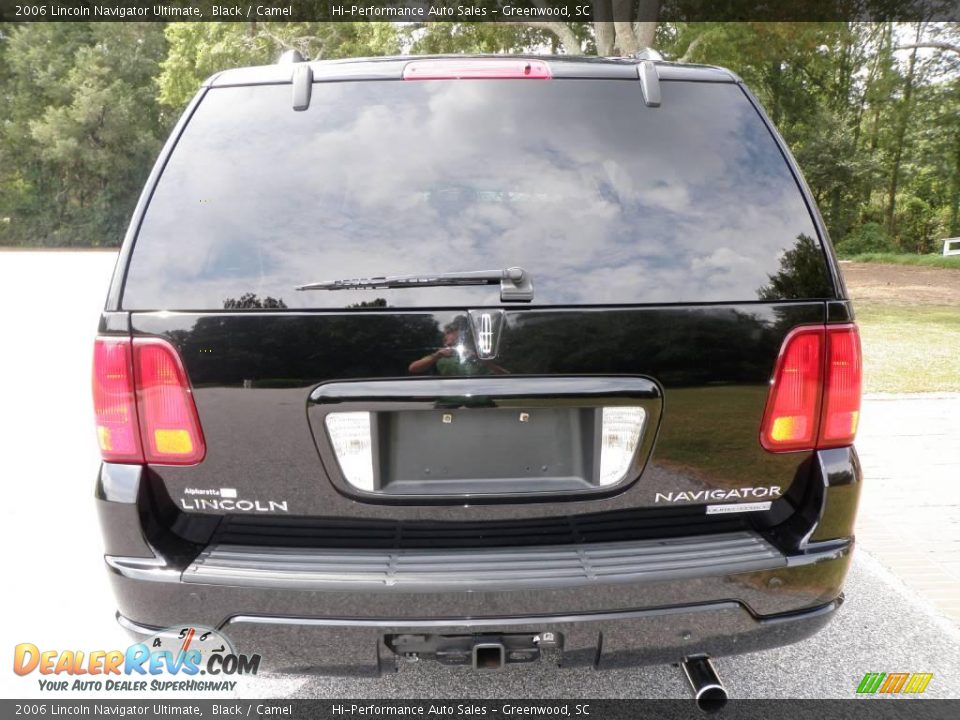 2006 Lincoln Navigator Ultimate Black / Camel Photo #6
