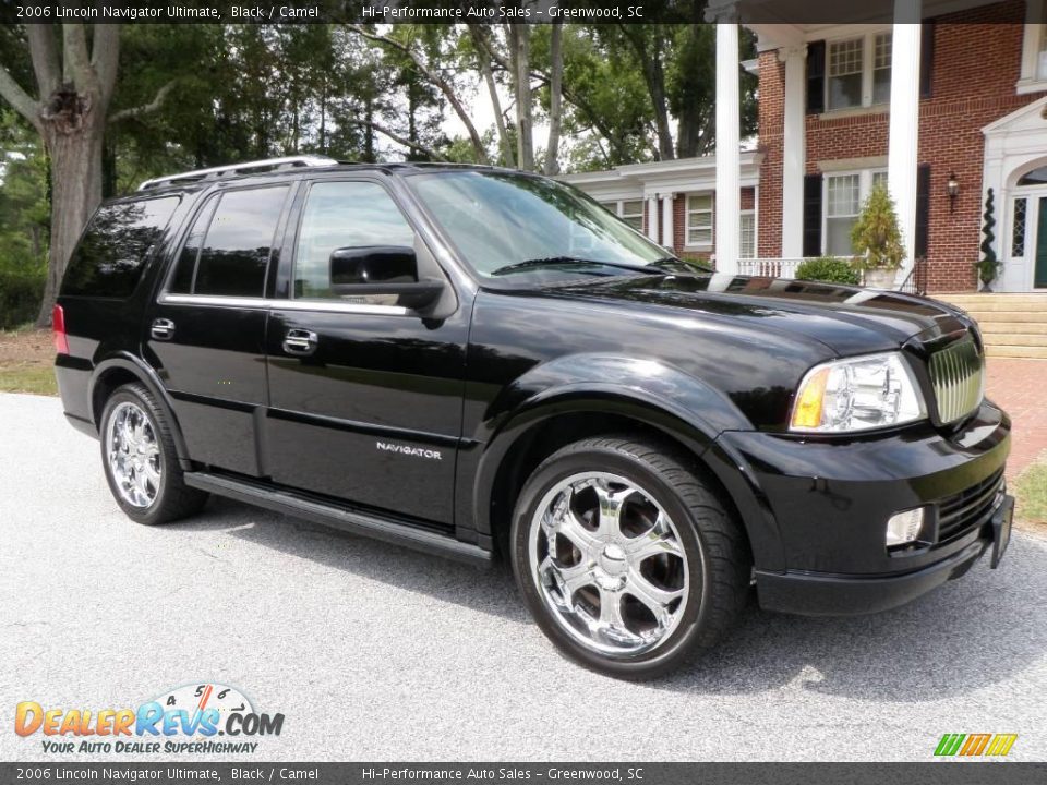 2006 Lincoln Navigator Ultimate Black / Camel Photo #10