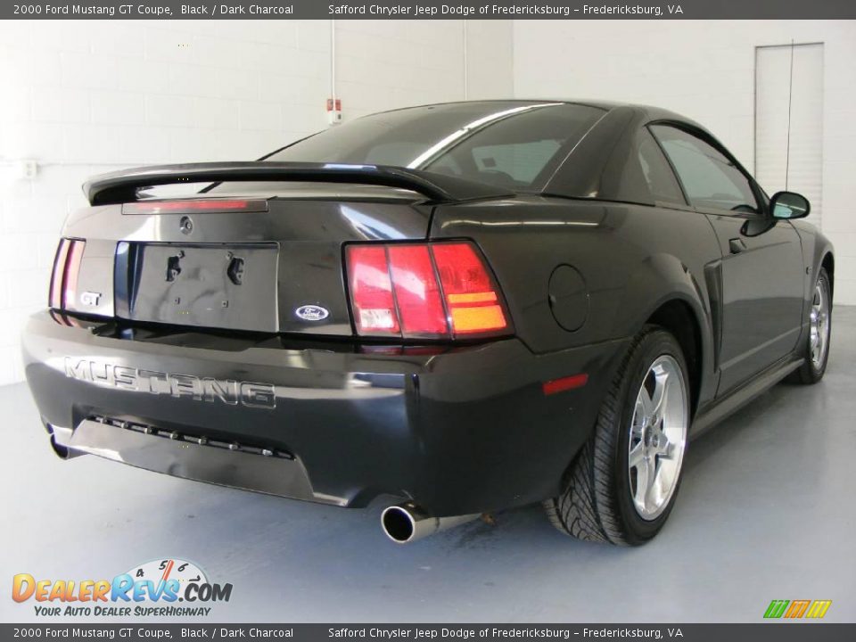 2000 Ford Mustang GT Coupe Black / Dark Charcoal Photo #4