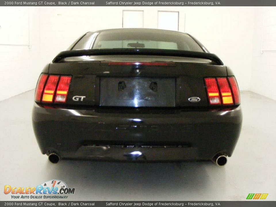 2000 Ford Mustang GT Coupe Black / Dark Charcoal Photo #6