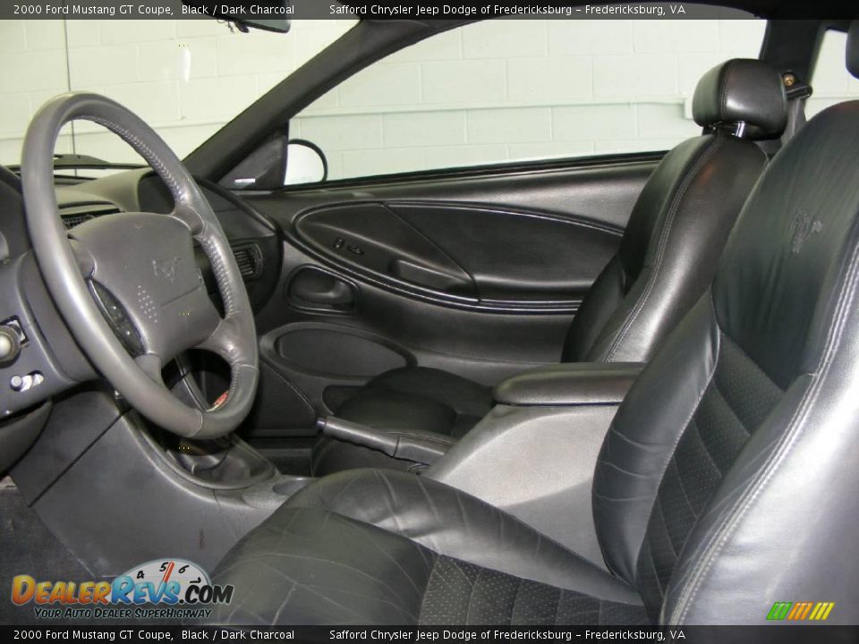 2000 Ford Mustang GT Coupe Black / Dark Charcoal Photo #10