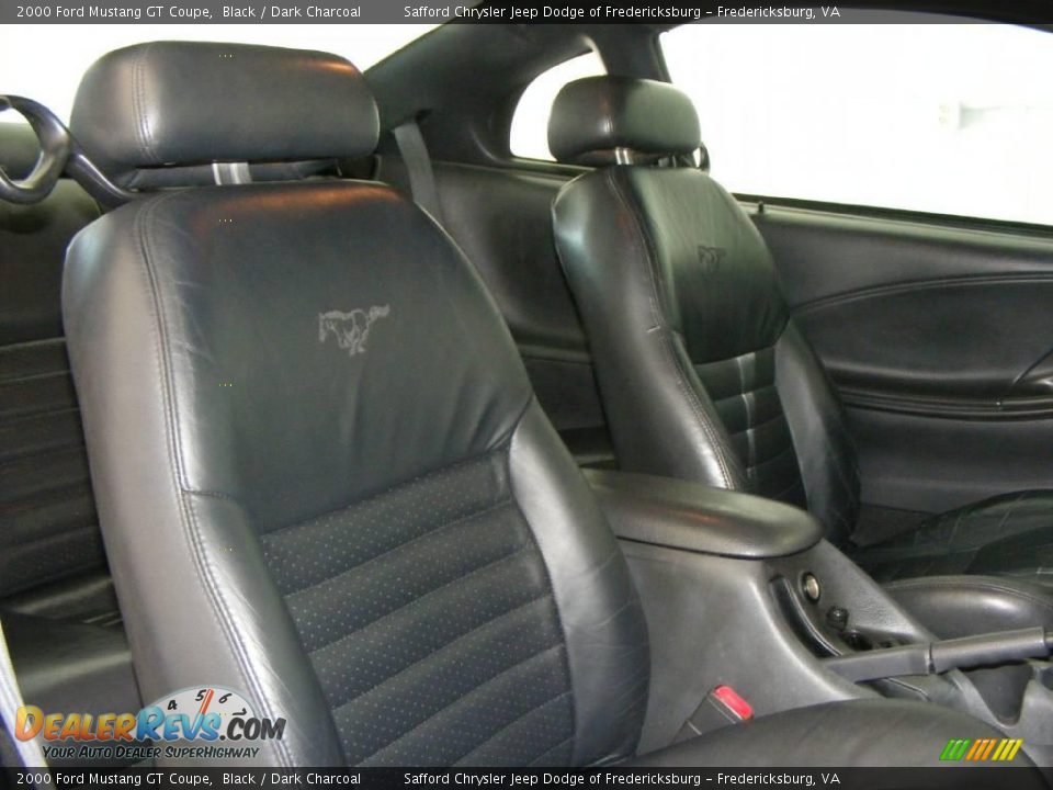 2000 Ford Mustang GT Coupe Black / Dark Charcoal Photo #16