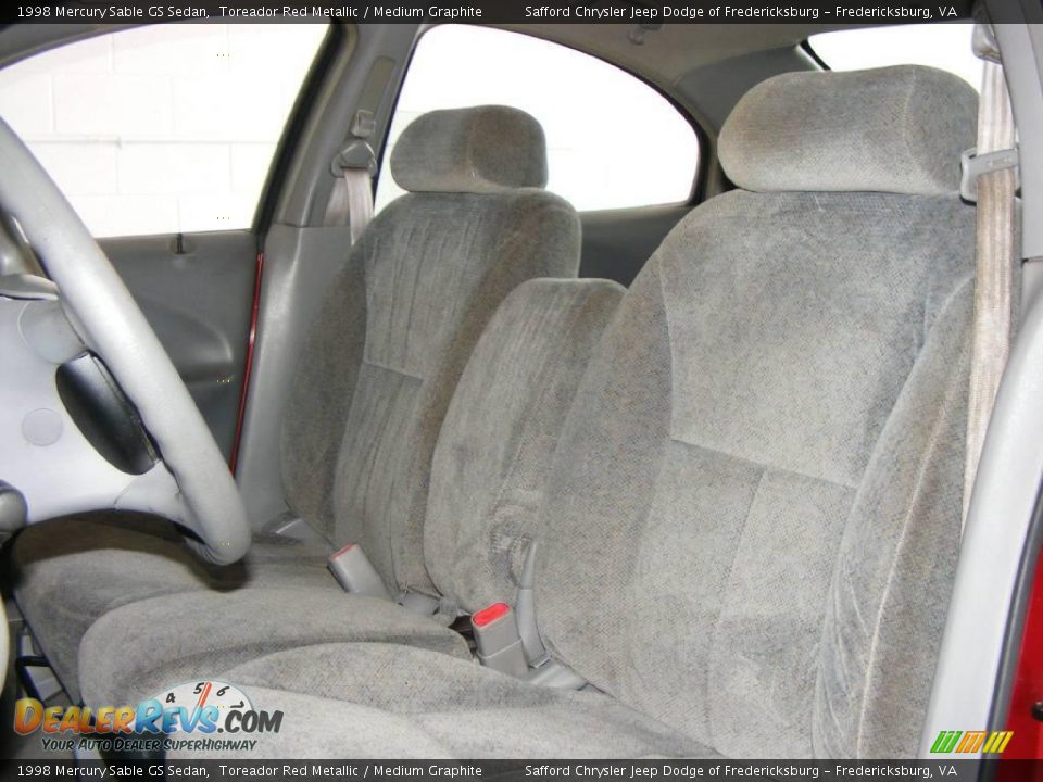 1998 Mercury Sable GS Sedan Toreador Red Metallic / Medium Graphite Photo #12