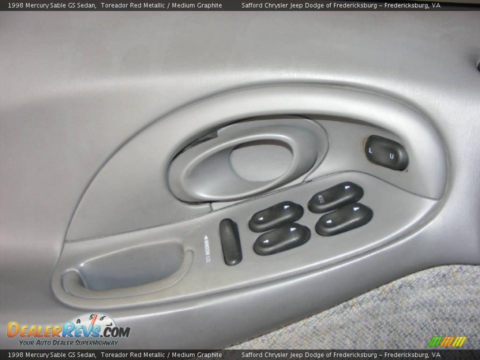 1998 Mercury Sable GS Sedan Toreador Red Metallic / Medium Graphite Photo #23