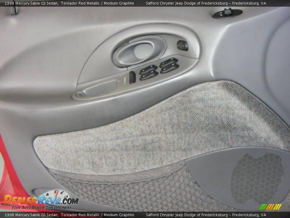 1998 Mercury Sable GS Sedan Toreador Red Metallic / Medium Graphite Photo #24