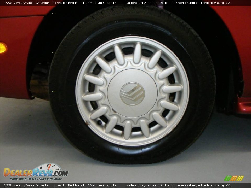 1998 Mercury Sable GS Sedan Toreador Red Metallic / Medium Graphite Photo #29