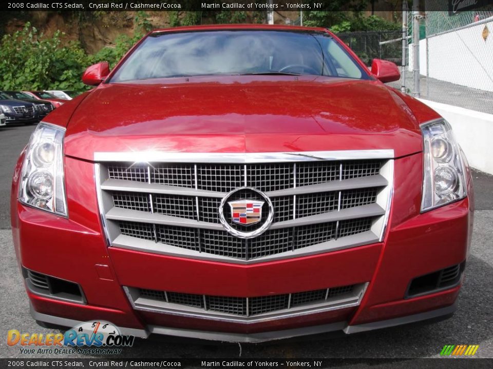 2008 Cadillac CTS Sedan Crystal Red / Cashmere/Cocoa Photo #2