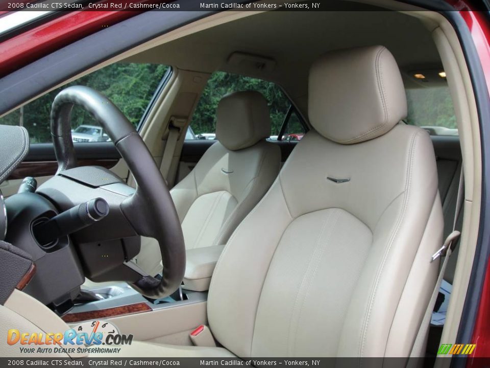 2008 Cadillac CTS Sedan Crystal Red / Cashmere/Cocoa Photo #11