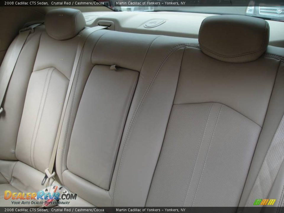 2008 Cadillac CTS Sedan Crystal Red / Cashmere/Cocoa Photo #16