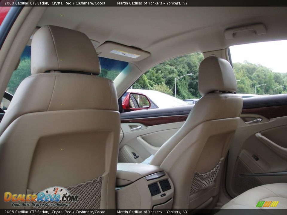 2008 Cadillac CTS Sedan Crystal Red / Cashmere/Cocoa Photo #18