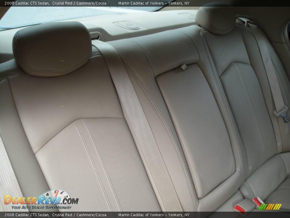 2008 Cadillac CTS Sedan Crystal Red / Cashmere/Cocoa Photo #20