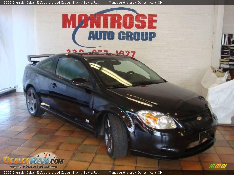 2006 Chevrolet Cobalt SS Supercharged Coupe Black / Ebony/Red Photo #1
