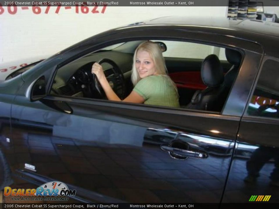 2006 Chevrolet Cobalt SS Supercharged Coupe Black / Ebony/Red Photo #2