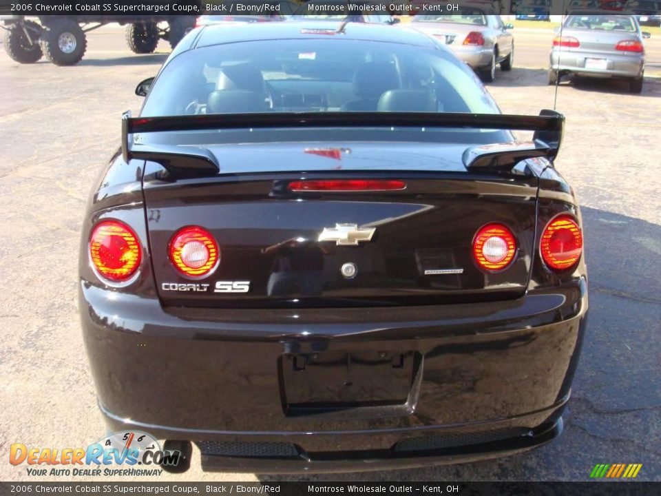2006 Chevrolet Cobalt SS Supercharged Coupe Black / Ebony/Red Photo #3