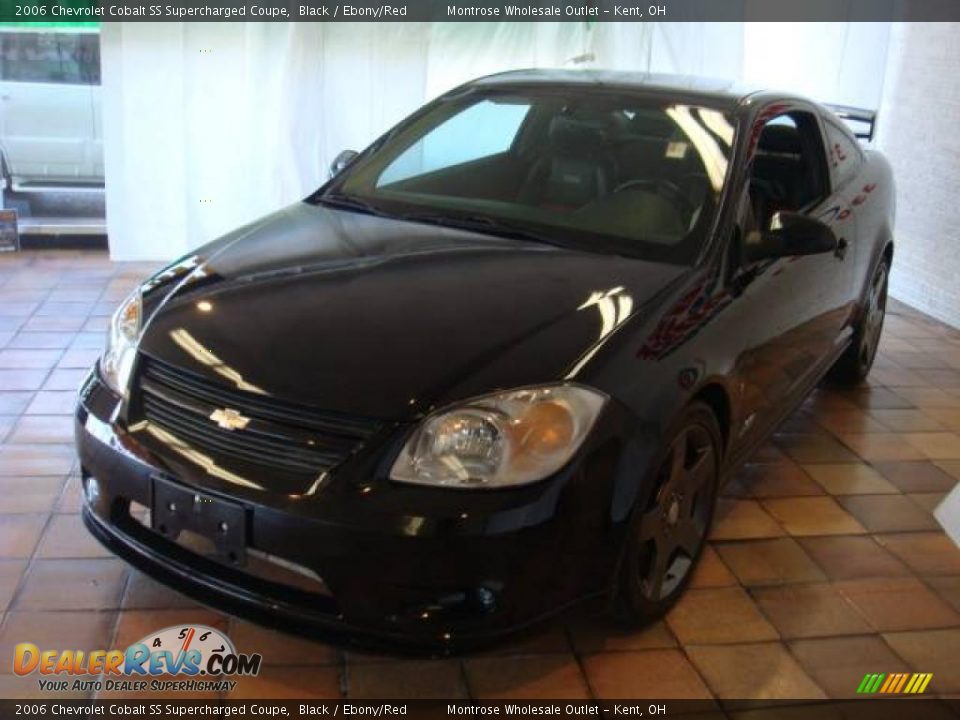 2006 Chevrolet Cobalt SS Supercharged Coupe Black / Ebony/Red Photo #6