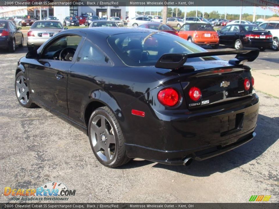 2006 Chevrolet Cobalt SS Supercharged Coupe Black / Ebony/Red Photo #9