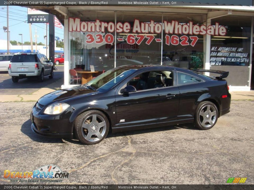 2006 Chevrolet Cobalt SS Supercharged Coupe Black / Ebony/Red Photo #11