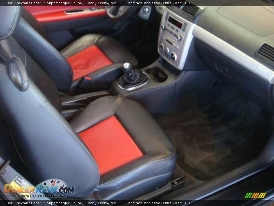 2006 Chevrolet Cobalt SS Supercharged Coupe Black / Ebony/Red Photo #12