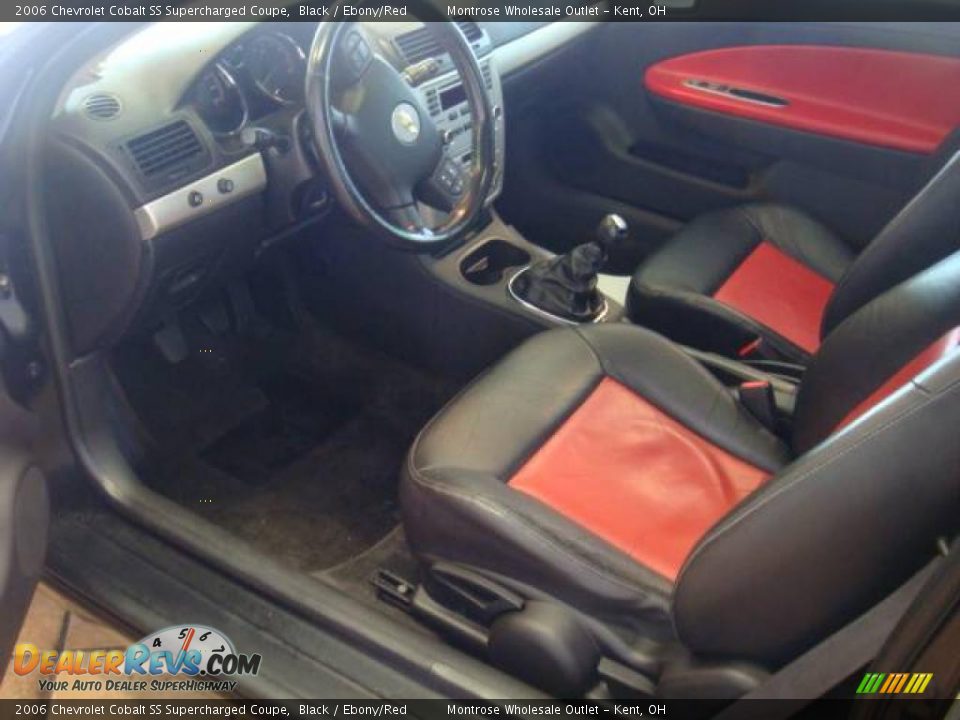 2006 Chevrolet Cobalt SS Supercharged Coupe Black / Ebony/Red Photo #14
