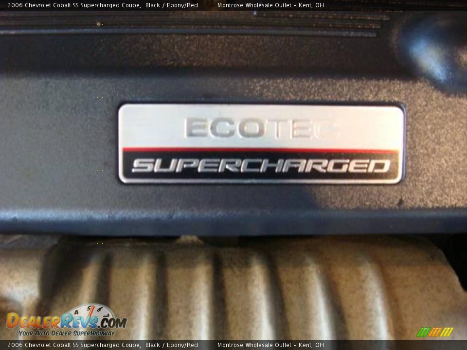 2006 Chevrolet Cobalt SS Supercharged Coupe Black / Ebony/Red Photo #21