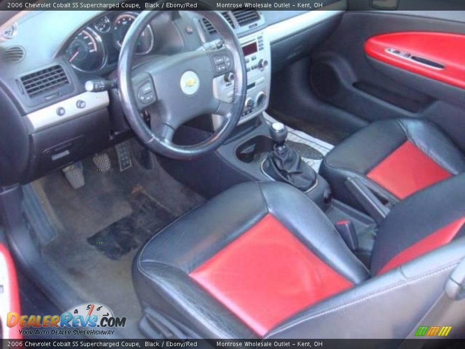 2006 Chevrolet Cobalt SS Supercharged Coupe Black / Ebony/Red Photo #25