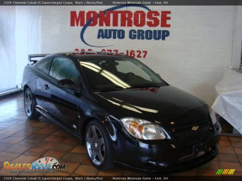 2006 Chevrolet Cobalt SS Supercharged Coupe Black / Ebony/Red Photo #26