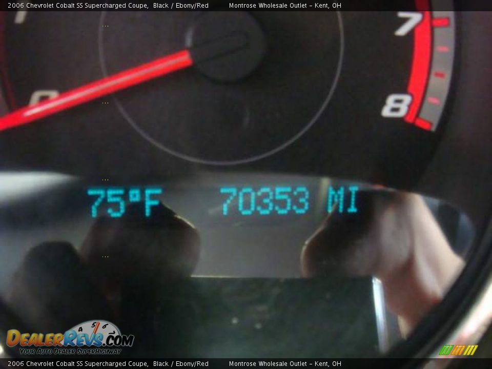 2006 Chevrolet Cobalt SS Supercharged Coupe Black / Ebony/Red Photo #30
